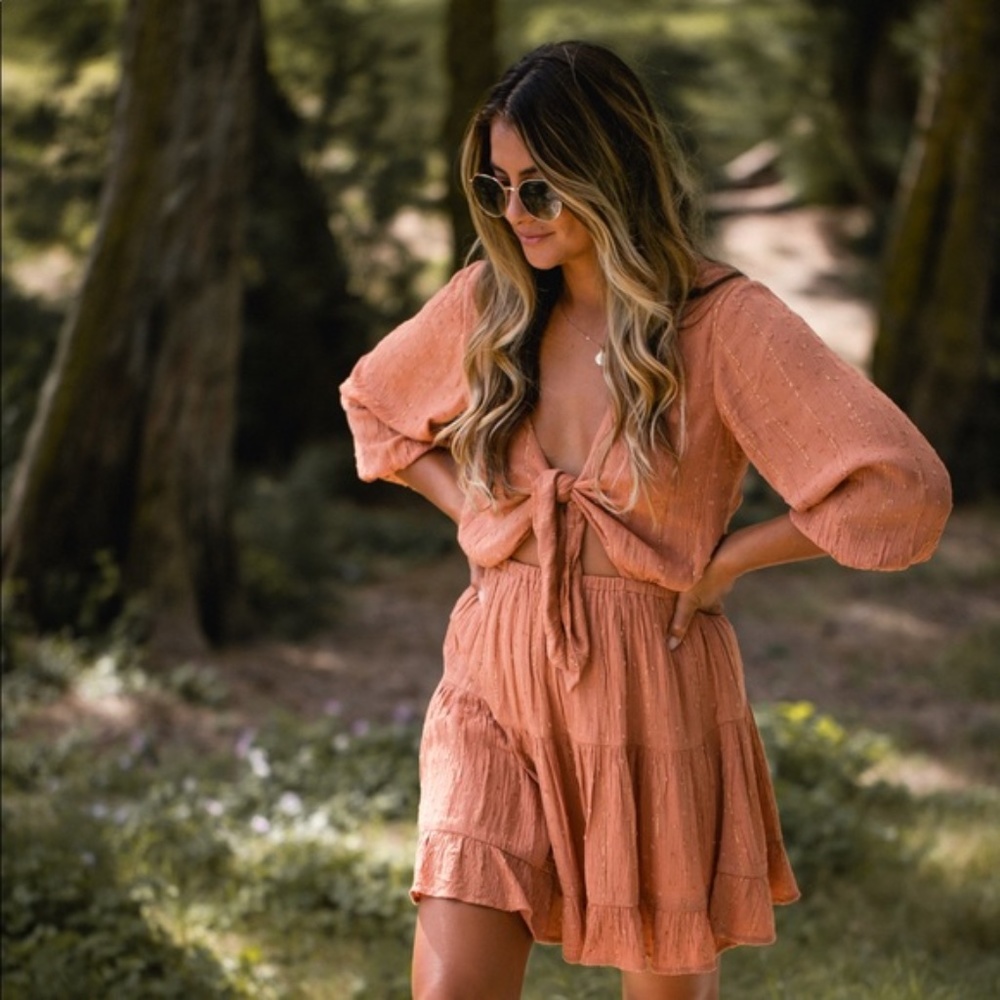 LSPACE Stay Golden Dress (size L) NWT - Picture 5 of 8